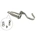 Ozzptuu Professional Picture Hangers Heavy Duty Silver Hooks for Hanging Pictures Art Gallery Display Hanging System Accessories for 1-2mm Wire Rope (30Pcs)