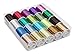 Kurtzy 20 Pack Metallic Polyester Embroidery Thread - 40m Assorted Colour Glitter Threads with Spool - Floss Skeins for Sewing Machine, Friendship Bracelets, Cross Stitch & DIY Art & Crafts