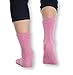 Pembrook Non Skid Socks, 4-Pairs (2 Navy/2 Pink) Chenille Material Hospital Slipper Socks for Medical Patients, Adults, Men, Women - Unisex Design, Skid Resistant, Maximum Traction Grip
