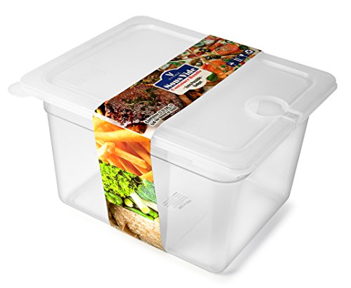 EVERIE Sous Vide Container 12 Quart with Collapsible Hinged Lid for Chefsteps Joule Sous Vide Immersion Circulator Cooker (Side Mount)