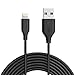 Anker Powerline Lightning (10ft) Apple MFi Certified Lightning Cable/Charger Cord, for iPhone X / 8/8 Plus / 7/7 Plus / 6 / 6s Plus / 5 / 5s, iPad Mini 4/3 / 2, iPad Pro Air 2(Black) primary