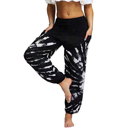 n a Bloomers Yoga Pants Casual Baggy Sports Hippie Dance Pants Boho Pants Trousers Black
