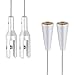 TOPNIKE Ceiling Sign Hanger, Aluminum, Display for Large Picture/Billboard/Sign Board/Frame, 2 Pack, Silver