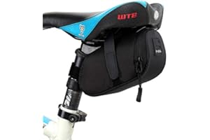 CoreLife Bike Saddle Bag Bicycle Under Seat Pouch Cycling Wedge Pack Ultralight Accessories Storage Strap-on - Black