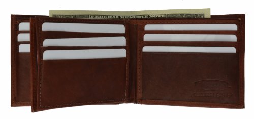 100% Genuine Leather Bi-fold Mens Wallet BD #1852CF