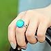 Mojo Classic Design Antique Sterling Silver Plated Ring Stone Color Change Mood Rings MJ-RS041 (9)