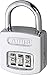 ABUS 160/50HB50 Weatherproof Resettable Chrome Combination Padlock, 4 Dial, with 2