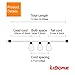 Lidore? Set of 10 Warm White Glow Bronze Metal House Shaped Lantern Plug-in String Light