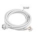 Eboxer Washing Machine Hoses, Burst Proof Washing Machine Water Inlet Hose, Washer Pipe with Connectors, White (/118.11in)