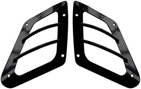 DIYTUNINGS Black Euro Front Rear Light Guards for Jeep Wrangler TJ 1997-2006 (Side Marker Lights)
