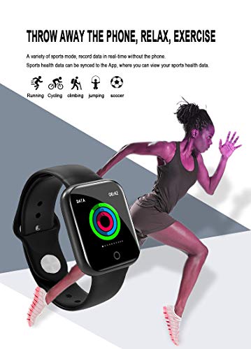 Smart Watch for Android Phones,FitnessTracker with Heart Rate Blood Pressure Monitor Activity Tracker Watch IP67 Waterproof Sleep Monitor Pedometer for Women Men Kids