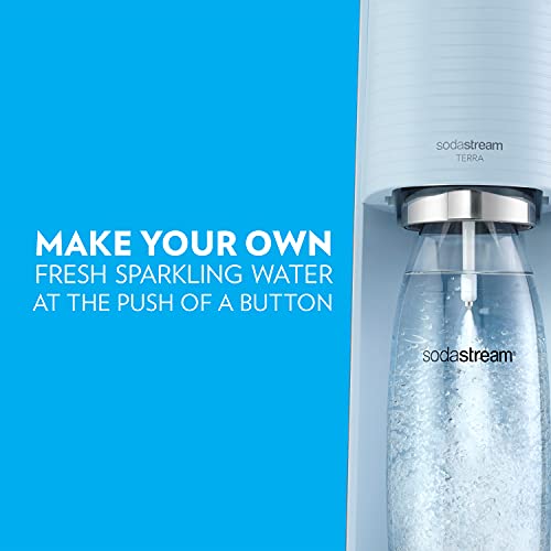 SodaStream Terra Sparkling Water Maker (Misty Blue) with CO2 and DWS Bottle Pricepulse