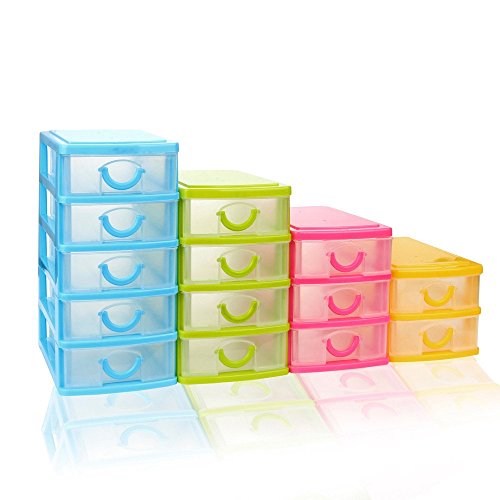 Tronet Durable Plastic Mini Desktop Drawer Sundries Case Small