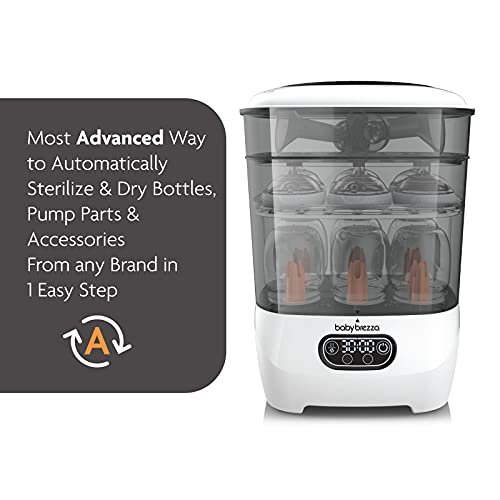 Baby Brezza Bottle Sterilizer and Dryer Advanced – 33% Faster