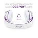 Sound Intone HD200 Headphones with Microphone Lightweight Folding Stereo Earphones for iPhone,PC,Laptop, Android Smartphones,Tablet (White/Purple)