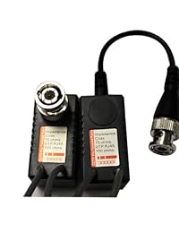 hdvd, 1 par Video Balun Transceptor de red con Video Audio Conectores de alimentación para cámaras de vigilancia CCTV