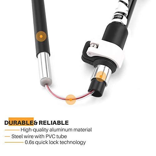 image for TOPELEK Hiking Trekking Poles, 2 Pack Collapsible Aluminum Walking Pol