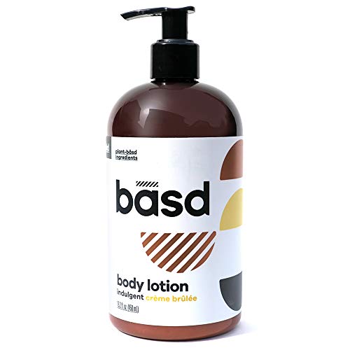 Basd Body Lotion | Indulgent Crème Brulee | Organic Hydrating Lotion | Plant-Based | Vegan Lotion for Dry Skin | Natural Moisturizer with Shea Butter | Toning Lotion | 15.2 oz Bottle