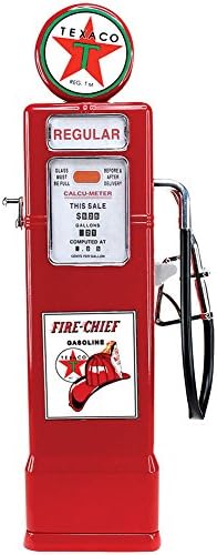 Texaco Gasoline Vintage Styled Gas Pump Coin Bank 1:8 Scale Metal Replica