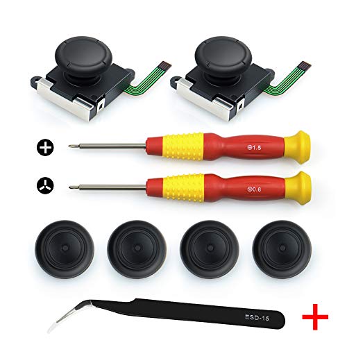 Jemall Joycon Joystick Replacement, Switch Thumbstick Parts Repair, Fit
