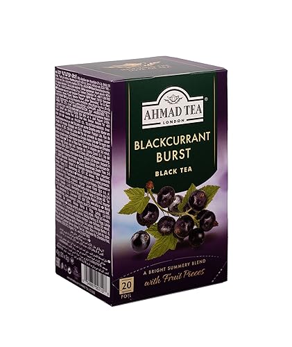 AHMAD TEA BLACKCURRANT BURST BLACK TEA, 20-COUNT BOXES (PACK OF 1)