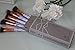 Professional Makeup Brushes Set 10pcs with White Marble Look Makeup Brush Handle
