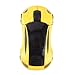 HDE 2.4GHz Sports Car Shape Wireless Ergonomic Optical Mouse with Adjustable DPI (Spider Yellow)