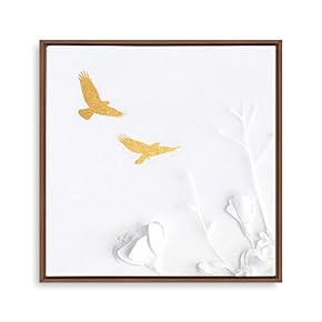 Framed Canvas Home Artwork Decoration Annual Ring Canvas Wall Art for Living Room, Bedroom - 16x16 inches