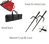 Masters Deluxe Sai Black Steel with Carry Case