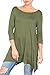 Love In Women's 3/4 Sleeve Round Neck Relaxed Drape Tunic T Shirt Top S~3XL