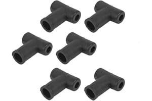 LEFITPA 6 Pack Replacement T23425 163670A Fuel Injection Return Line T Boot for John Deere Tractor 1020 2020 2510 4040 4240 4430 4440 4640 4840 8430 8630 for Power Unit 135 152 180 202 303 Models