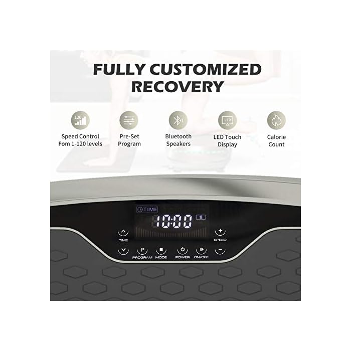 ADVENOR 4D Vibration Plate Exercise Machine Triple Motor 120 Speed w