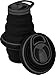 HYDAWAY Collapsible Pocket-Sized Travel Water Bottle - 21 oz - Midnight