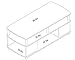 Ameriwood Home Carson Coffee Table, Cherry