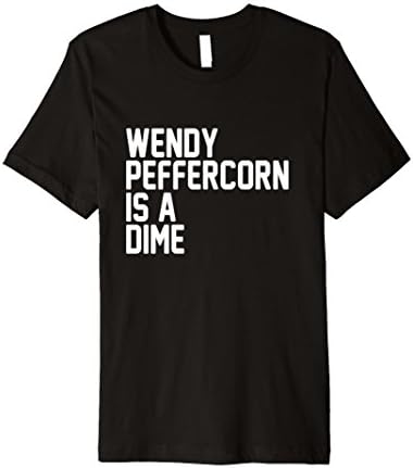 Mens Wendy Peffercorn is a Dime Fitted T-Shirt Large Black
