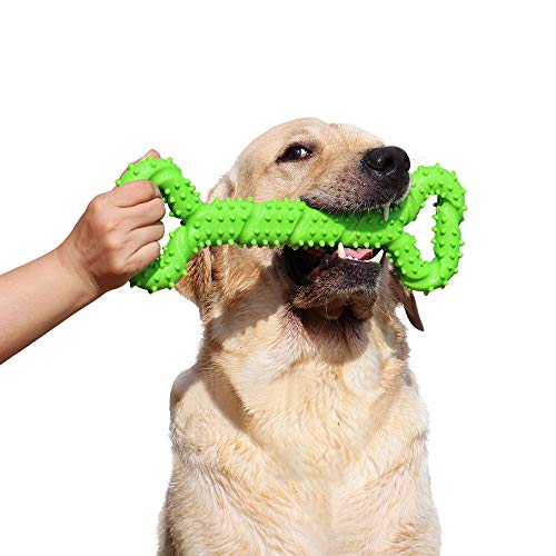 Hipat Dog Chew Toy for Aggressive Chewers, 13 Inch Large Solid Rubber