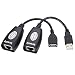 USB Extender - USB 2.0 to RJ45 LAN Extension Adapter Over Cat5/Cat5e /Cat6 Cable primary
