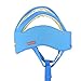 ICOCO Baby Helmet Soft Cotton Adjustable Infant Baby Safety Head Protector Protection Adjustable Head Guard Protective Harnesses Cap for Baby Infant Toddler Kids (3 Lines, Sky Blue)