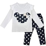 YiZYiF Baby Girls' Long Sleeve T-Shirt Top with Pants 2 Pieces Dress Up Outfits