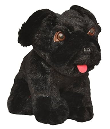 black dog soft toy