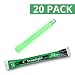 Cyalume SnapLight Green Glow Sticks - 6 Inch Industrial Grade, High Intensity Light Sticks with 12 Hour Duration (Pack of 20)
