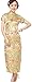 Blingland Ten Buttons Long Chinese Cheongsam Dresses Party Dresses for Women