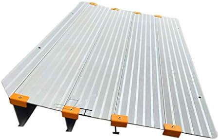 Wheelchair Ramp Aluminum Alloy Entry Ramp Portable Barrier-Free Access Step Board Stairs Door Sloping Threshold Pad