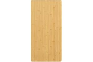 vidaXL Bamboo Table Top 19.7"x39.4"x1.6" - Durable and Versatile - Easy-to-Clean Varnish Finish Tabletop - Ideal for Coffee Tables, Side Tables, Console Tables and More