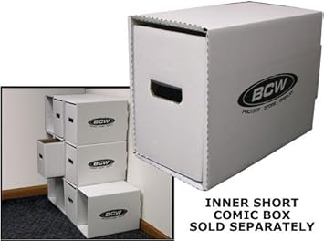 Bcw Short Comic Book Storage Box House Bundle Of 10 Corrugated