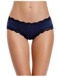 Bragas de bikini de algodón para dama, cómodas, bragas de encaje, paquete de 4