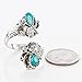 Turquoise Skies TSKIES Sterling Silver Natural Turquoise Adjustable Ring