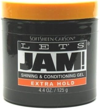 Let's Jam Shine &amp; Conditioning Gel Extra-Hold 4 oz. Jar (Case of 6) by Lets Jam