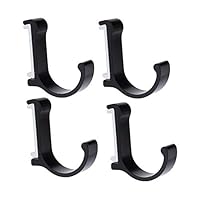 HenJiu,Aluminum Color Creative Hooks Coat Hook Hooks,Long time Space Saver Single Hook Hook Door Clothes Hook Aluminum Color Creative Hooks Coat Hook Hooks Professional Metal Hook,4pcs Space (b)