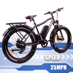 Fat Tire Electric Bike SAFECASTLE BREEZE PRO 750W Beach Snow Bicycle 26" 4.0inch Fat Tire ebike 48V/11.6Ah Electric Mountain Bicycle,electric bike for adults,Shimano 7Speeds Li-Ion Battery-19" Black - Thumbnail 5